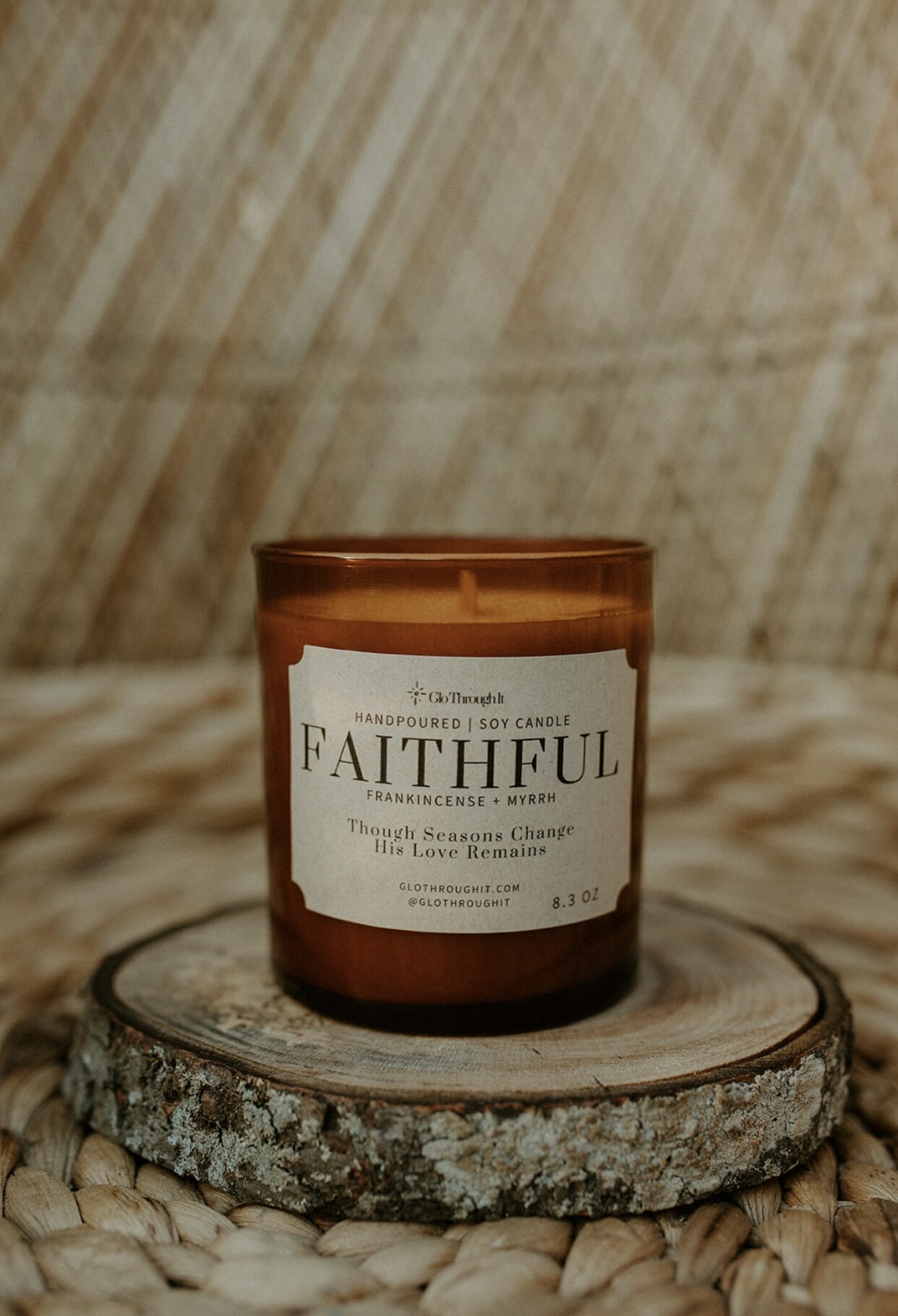 Frankincense & Myrrh White Frosted Jar Candle, 14 oz.