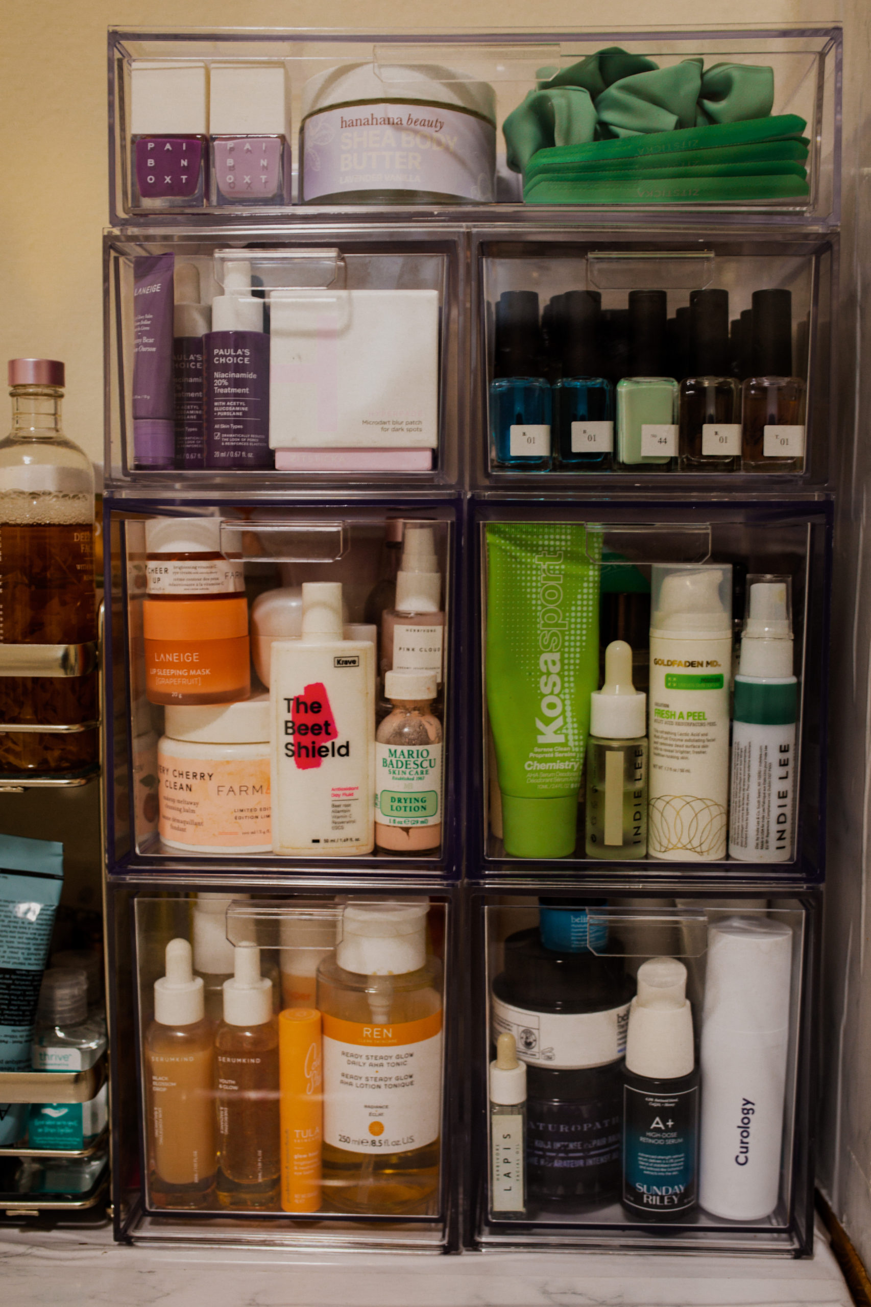really taking my skincare organization up a notch here! #organizewithm, skincare organization